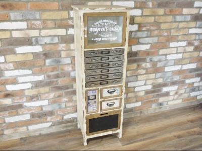 Product photograph of Dutch White Distressed Multi Drawer Storage Cabinet from Choice Furniture Superstore
