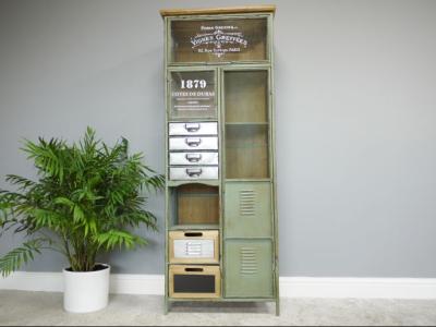 Product photograph of Dutch Industrial Tall Large Cabinet from Choice Furniture Superstore