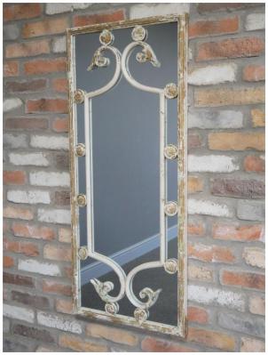 Rustic Metal Rectangular Mirror