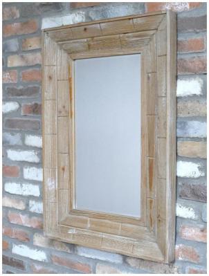 Wood Rectangular Mirror - Set of 2