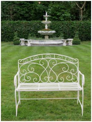 Product photograph of Antique Cream Bench from Choice Furniture Superstore