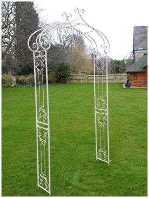 Product photograph of Antique Cream Garden Arch from Choice Furniture Superstore