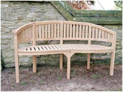 Product photograph of Teak Bean Bench from Choice Furniture Superstore