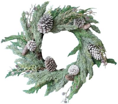 Product photograph of Artificial Green Wreath Set Of 2 from Choice Furniture Superstore