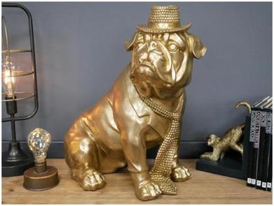 Product photograph of Bulldog With Hat And Tie from Choice Furniture Superstore