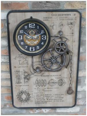 Product photograph of Gear Clock from Choice Furniture Superstore