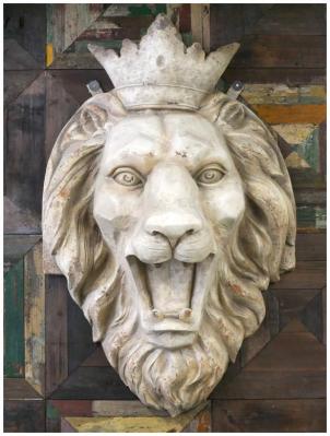 Image of Giant Lion Head Wall Decoration