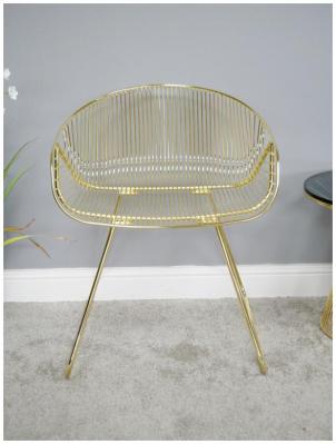Product photograph of Gold Chair - 6389 from Choice Furniture Superstore