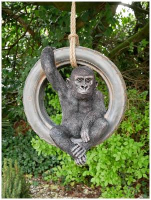 Product photograph of Gorilla On Tyre Swing Set Of 2 from Choice Furniture Superstore