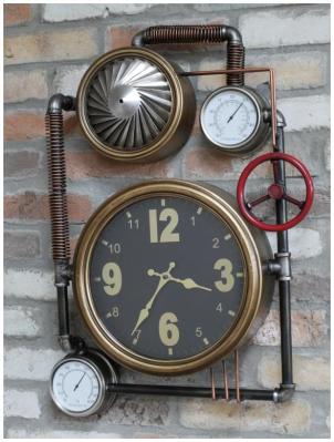 Product photograph of Industrial Decoration Clock from Choice Furniture Superstore
