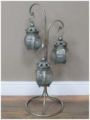 Product photograph of Lanterns On Stand Pack Of 2 from Choice Furniture Superstore