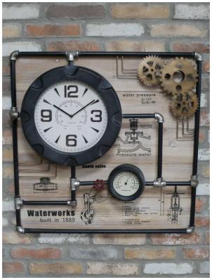 Product photograph of Large Pipe Clock from Choice Furniture Superstore