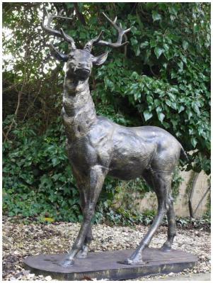 Product photograph of Looking Right Standing Stag from Choice Furniture Superstore