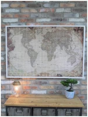 Product photograph of Map Of The World - 8240 Set Of 2 from Choice Furniture Superstore