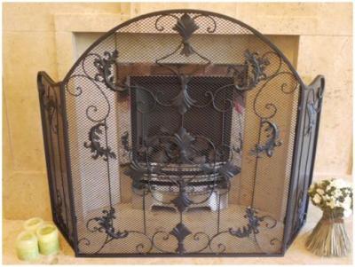 Product photograph of Metal Fire Screen Set Of 2 from Choice Furniture Superstore