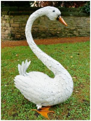 Product photograph of Metal Swan from Choice Furniture Superstore