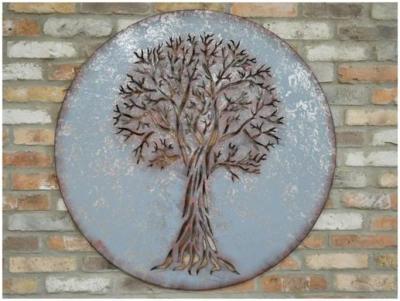 Image of Metal Tree Wall Decoration - 6514 (Pack of 2)