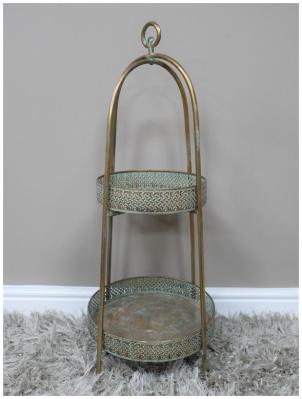 Moroccan Style 2 Tier Shelves (Pack of 2)