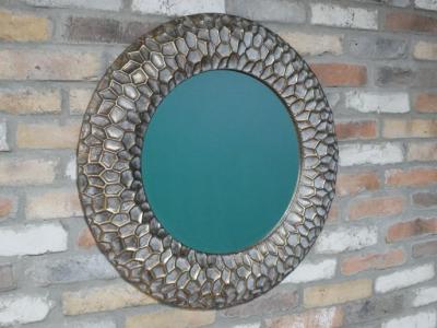 Product photograph of Metal Round Mirror - 72cm X 72cm - Set Of 2 from Choice Furniture Superstore