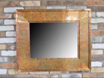 Product photograph of Copper Square Mirror from Choice Furniture Superstore