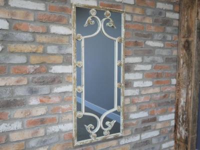 Product photograph of Rustic Metal Rectangular Mirror from Choice Furniture Superstore