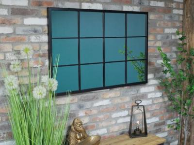 Product photograph of Industrial Metal Rectangular Mirror from Choice Furniture Superstore