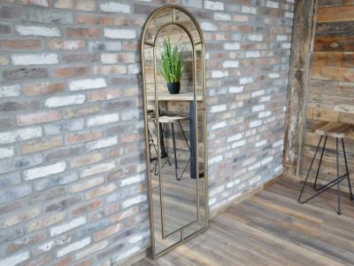 Product photograph of Metal Arch Mirror - 63cm X 180cm from Choice Furniture Superstore