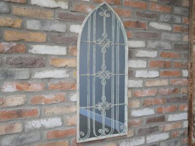 Product photograph of Rustic Metal Arch Mirror from Choice Furniture Superstore