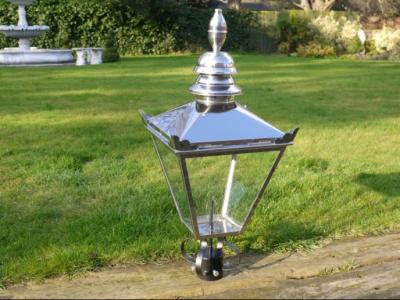 Product photograph of Stainless Steel Lamp Top from Choice Furniture Superstore