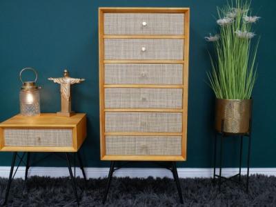 Product photograph of Dutch 6 Drawer Tall Cabinet - 7958 from Choice Furniture Superstore