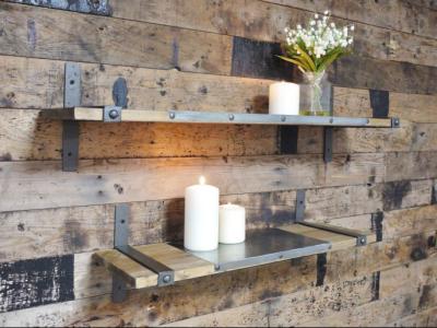 Product photograph of Dutch Wooden Large 2 Shelves Set Of 2 from Choice Furniture Superstore