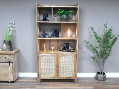 Product photograph of Dutch Rattan Door Display Shelves from Choice Furniture Superstore