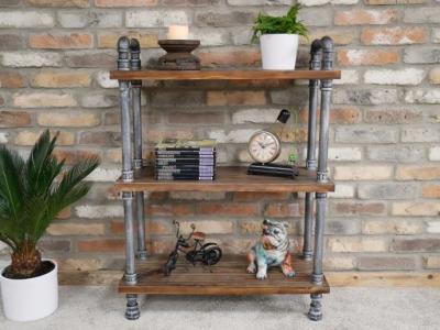 Product photograph of Dutch Pipe Wooden 3 Shelves from Choice Furniture Superstore