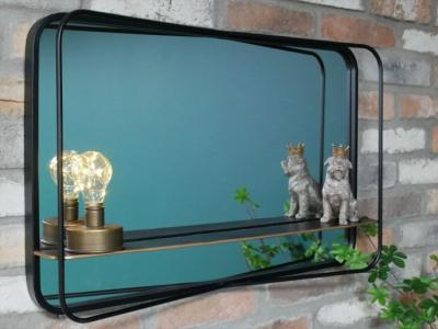 Product photograph of Dutch Mirror With Shelf Set Of 2 - 7965 from Choice Furniture Superstore