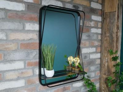 Product photograph of Dutch Mirror With Shelf Set Of 2 - 7968 from Choice Furniture Superstore