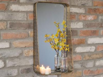 Product photograph of Dutch Mirror With Shelf Set Of 2 from Choice Furniture Superstore