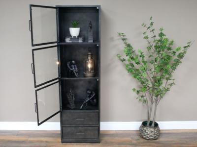 Product photograph of Dutch 3 Door 2 Drawer Display Cabinet from Choice Furniture Superstore