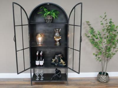 Dutch Metal 2 Door Large Display Cabinet