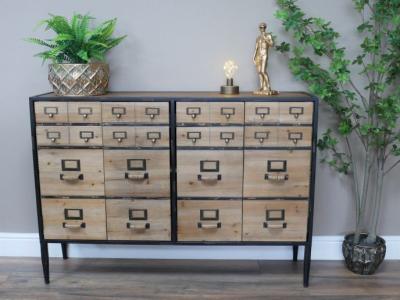 Product photograph of Dutch Wooden Large Multi Drawer Cabinet from Choice Furniture Superstore