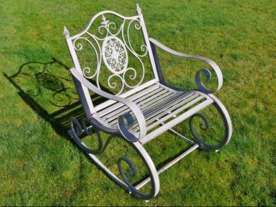 Antique Grey Rocking Chair