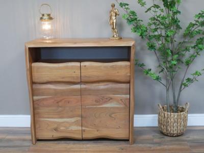 Image of Living Edge Acacia Wood Chest of Drawer