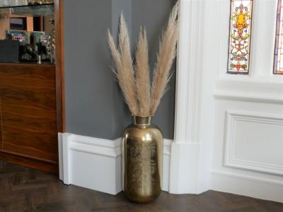 Product photograph of Aluminium Large Vase Set Of 2 from Choice Furniture Superstore