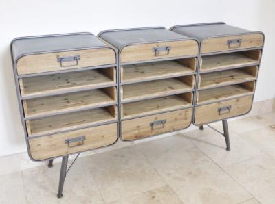 Product photograph of Retro Industrial Cabinet - 3964 from Choice Furniture Superstore