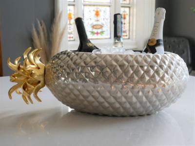 Product photograph of Aluminium Pineapple Ice Bucket from Choice Furniture Superstore