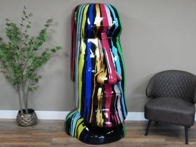 Product photograph of Multi Coloured Easter Island Head from Choice Furniture Superstore