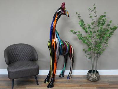Product photograph of Small Multi Coloured Giraffe from Choice Furniture Superstore
