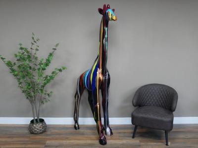 Product photograph of Large Multi Coloured Giraffe from Choice Furniture Superstore
