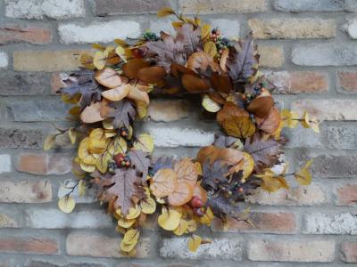 Product photograph of Artificial Autumn Wreath Set Of 2 from Choice Furniture Superstore