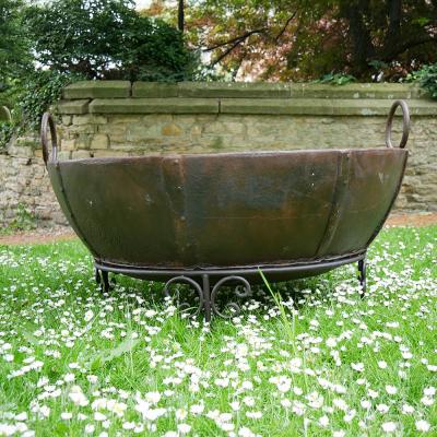 Giant Bronze Metal Garden Kadai