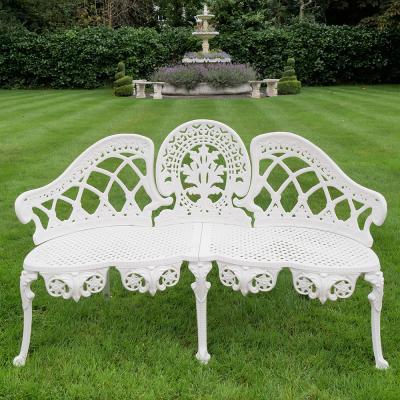 White Aluminium Garden Bench